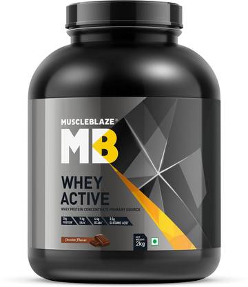 MUSCLEBLAZE MB whey active 2kg chocolate Weight Gainers/Mass Gainers