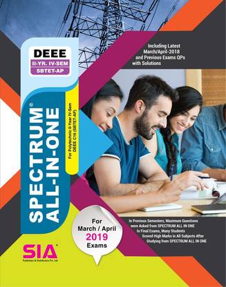 Diploma In Electrical & Electronics Engineering (DEEE) II-Year IV-Sem (C16) SBTET - AP, Spectrum ALL-IN-ONE, Latest Edition