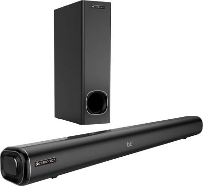 ZEBRONICS Juke bar 4000 100 W Bluetooth Soundbar  (Black, 2.1 Channel)