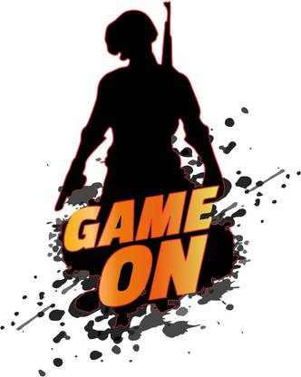 DivineDesigns 51 cm GameOn PubG Sticker Self Adhesive Sticker