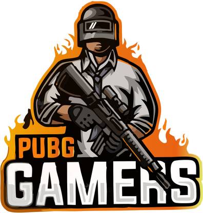 DivineDesigns 58 cm PubG Gamers Sticker Self Adhesive Sticker