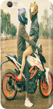 Arcent Back Cover for Vivo Y55L/KTM/BIKE/LOVE/COUPLE