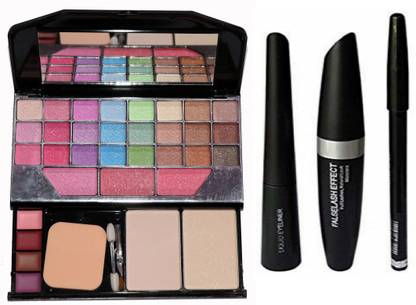 angelie Professional 6155 makeup kit + 3 in 1 kit (mascara,eyeliner,eyebrow pencil)