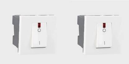Legrand 573412 Switches – 32 A- 250 V AC for Home,Kitchen & Office (White,Pack of 2) 32 A One Way Electrical Switch