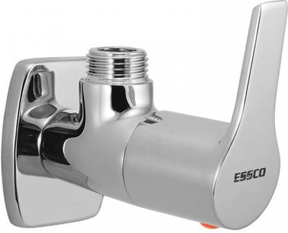 Essco APR-CHR-101053 Angular Stop Cock with Wall Flange Faucet Set