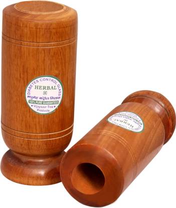 Vijaysar herbal tumbler Glass Water/Juice Glass