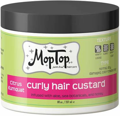 MopTop Curly Hair Custard Citrus Kumquat - 8 oz. Hair Gel