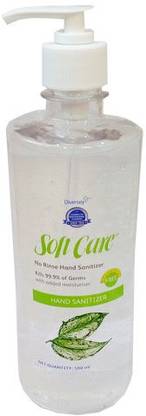 Diversey Soft Care  Gel (500ML) Hand Sanitizer Bottle