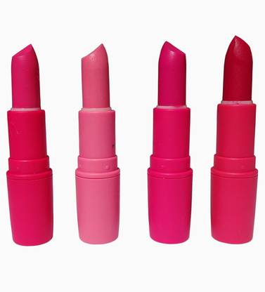 TUKAMCHA waterproof longlasting Matte Finish Lipstick milan mode, d for danger, pink pigeon, real doll (set of 4)