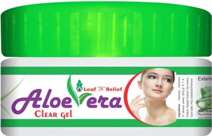 Leaf N Relief Aloevera Clear Gel - 50 g x 2 Nos