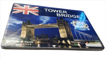 AutoVHPR London Tower Bridge 3D Cardboard Puzzle for Kids