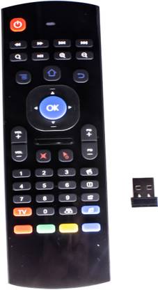 TecMac AIRIS Air Mouse 2.4G Smart TV Remote and Wireless Keyboard with Motion Sensing Game Handle Android Remote Control for Android TV Box/PC/Smart TV/Projector/HTPC/All-in-one PC Android TV Box, Mini PC, Windows, HTPC, PCTV. Remote Controller