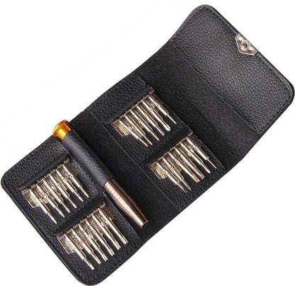 Hillgrove SBS Precision 25-in--1 Portable Pocket Screw driver Mobile Repairing Tools Kit for Phone/Laptop/PC/Glasses/Computer SBS25-in--1 Screwdriver Bit Set