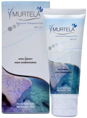MURTELA Sunscreen - SPF 50 PA+ Sunscreen transparent gel SPF 35+
