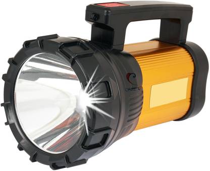 Care 4 100w Golden Heavy Duty Rechargeable Led Torch Light Long Range Waterproof with Emergency Lights Torch