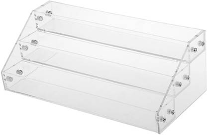 BOLT Beauty 3 Tiers 4 Tiers Nail Polish Table Organizer Rack Clear Acrylic Nail Polish Storage Display Holder Stand - 4 Styles Available - 3 Tiers - hold 30 bottles Acrylic Nail Polish Storage Display Holder Stand Vanity Box
