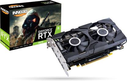 Inno3D GeForce RTX 2070 Twin X2 8GB GDDR6 GDDR6 8 GB NVIDIA Chipset 256 bit 1620 MHz Graphics Card