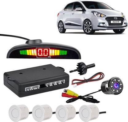 aksmit PSWCLEDWHT143 Car Safety System White Color Parking Sensor With LED Camera Parking Sensor