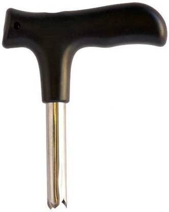 plaudit Young Coconut Opening/Drill/Core Tool -(Punch Tap) Knife Opener for Raw Coco Water Juice - Makes Straw Hole! Straight Peeler