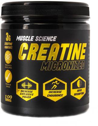Muscle Science Micronized Creatine Monohydrate Powder Creatine