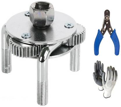 Mass Pro Two Way Round 3 Leg Oil Filter Tool Wrench Car Universal Adjustable Remover MP Single Sided Speciality