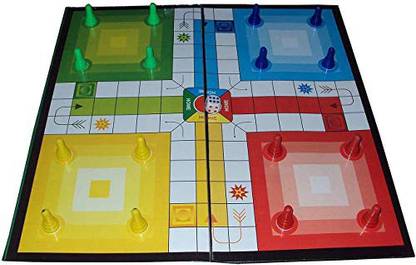GS Ludo Snakes and Ladder Board Game - Multi Color Party & Fun Board Game