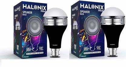 HALONIX 9 W Bluetooth Round B22 LED Bulb
