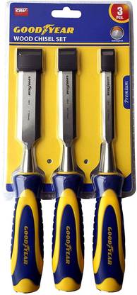 GOOD YEAR Chisel , Chisel Tool Set , 3Pcs Wood Chisel Set, Sizes(1",3/4", 1/2") Paring Chisel Set