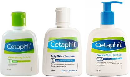 Cetaphil Moisturising Lotion 100ml+Gentle Skin Cleanser 250ml+Gentle Skin Cleanser For All Skin Type 125ml