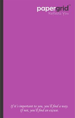 papergrid Ultra Long - 33 cm x 21 cm, Single Line Regular Notebook Single Line 220 Pages