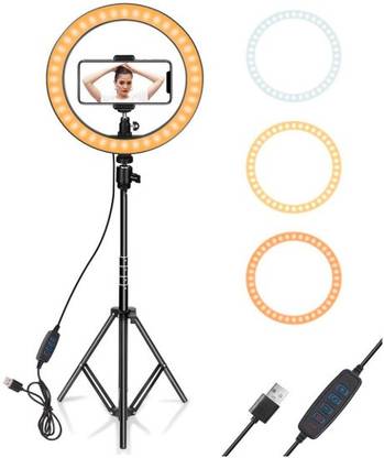 Yozti LED Ring Light with Stand for Camera Smartphone Ring Flash
