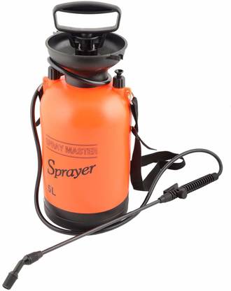kisan shakti 5L Handheld Garden Pressure Sprayer with Built in Measuring Scale, Pressure Release Valve, Adjustable Nozzle for Mist and Continous Spray for Gardening And Pest Control. 5 L Hand Held Sprayer