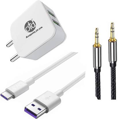 OTD Wall Charger Accessory Combo for Huawei P Smart S, Huawei P20 Lite, Huawei P20 Pro, Huawei P30