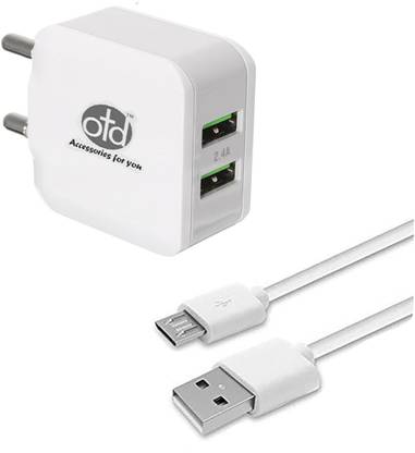 OTD Wall Charger Accessory Combo for Sony Xperia Z5 Premium Dual, Spice Android One Dream UNO Mi-498, Spice F301, Spice F302