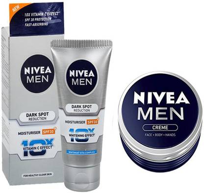 NIVEA MEN DARK SPOT REDUCTION 10X whitening effect moisturiser uv with vita complex SPF 30 50 ML X 1