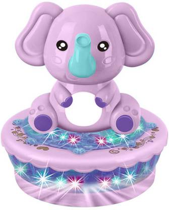 Kiddale Electric Rotating Elephant toy with 3D light and Music