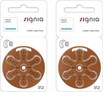 Signia P312 Hearing Aid Batteries 1.45V 2 patta (12 battery) Stethoscope Case  (Silver) HearingAid battery-Silver-12 battery-8 Stethoscope Case