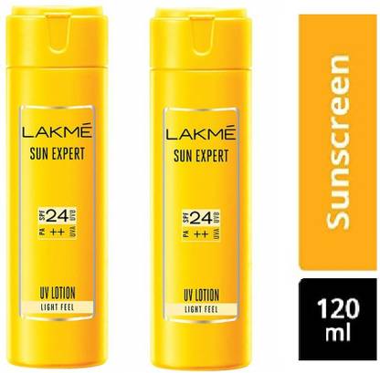 Lakmé Sunscreen - SPF 50 PA++ SUN EXPERT UV LOTION PACK OF 2 SUNCREEM