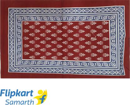 kutchi art gallery 150 TC Cotton Single Printed Flat Bedsheet