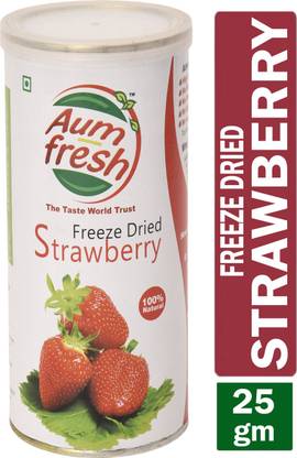 Aum Fresh Freeze Dried Strawberry | Ready To Eat Strawberry Snack Strawberries