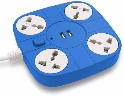 RENMAX Extension Cord with USB Port – 10A 250V- 4 Sockets & 2 USB. 4  Socket Extension Boards