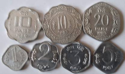 Novelty Collections INDIA ALUMINUM -UNC COINS Ancient Coin Collection