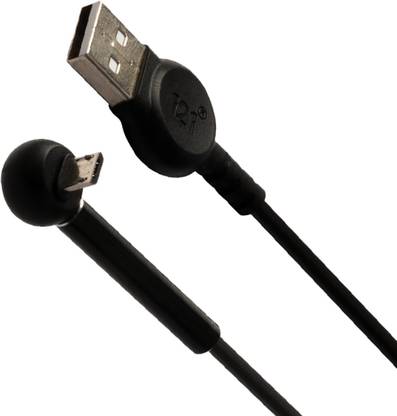 121 Micro USB Cable 2 A 1.2 m Micro USB Cable with Stand (Compatible with Android and Other Micro USB Supported Devices, Black, One Cable)