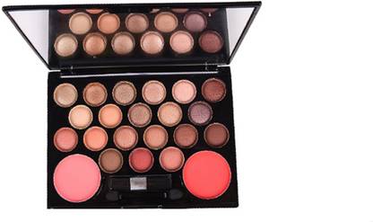 Redoak Shimmer Eye shadow Palette With Mirror -22 Colours - Peach Twist 110 g