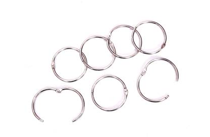 NOZOMI Card Rings / Scrapbooking Ring / Loose Leaf Binder Rings 50 mm (Full size for more Pages and Thick Covers) Key Chain