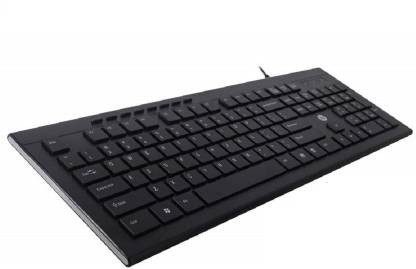 HP Slim Multimedia USB Wired Keyboard and Mouse Combo (4SC13PA).1 Wired USB Multi-device Keyboard