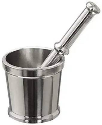 SHIVOTRI Khal Batta/imam dasta/s.s.kutni (MORTAR& PESTLE) SET SIZE 04 Aluminium Masher