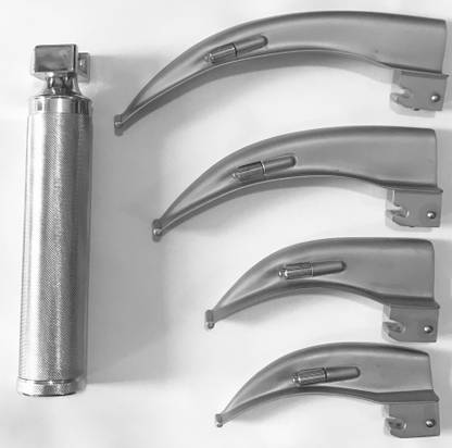 Meditech LARYNGOSCOPE CONVENTIONAL SET WITH MAC 4 BLADES AND 1 HANDLE Otoscope