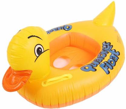 Luximal Inflatable Rubber Duck Pool Float for Kids, Swimming Pool Floats Boat Seats Beach Toy, Baby Shower Bath Seat Tub