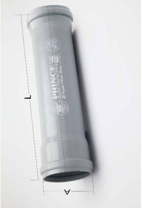 PRINCE SWR Double Socket Connector - Pipe Fiting, Size : 110 x 4mm 2-Way Cross Pipe Joint